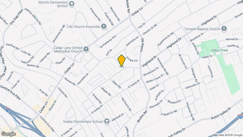 919 Highland Dr Map and Location Details