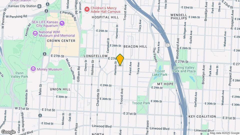2730 Troost Ave Mapa y Detalles de la Ubicación