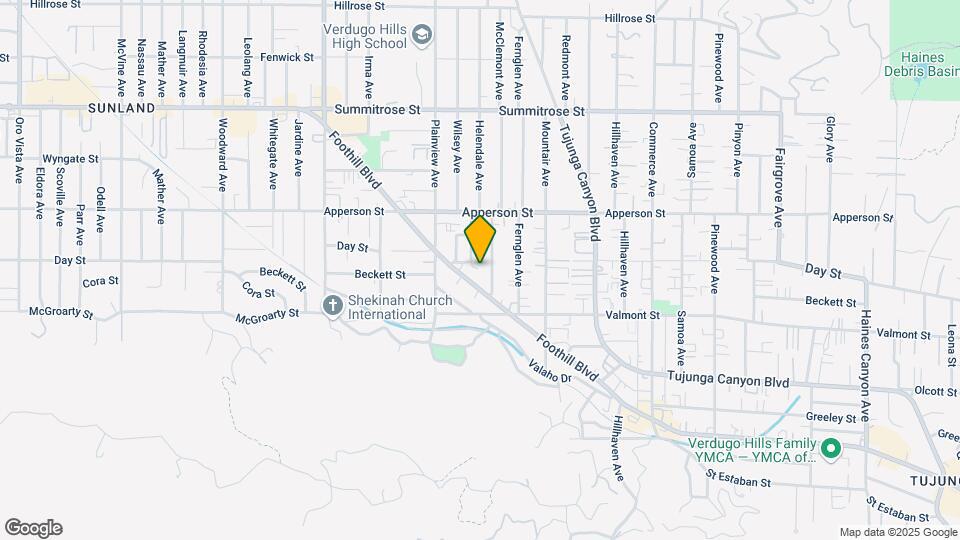 7529 Foothill Blvd Map and Location Details