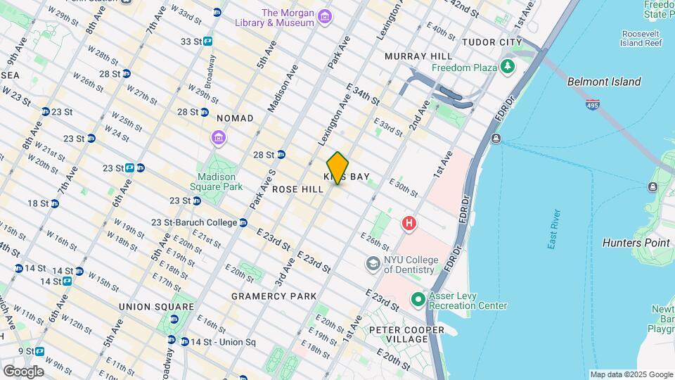 200 E 28th St Map and Location Details