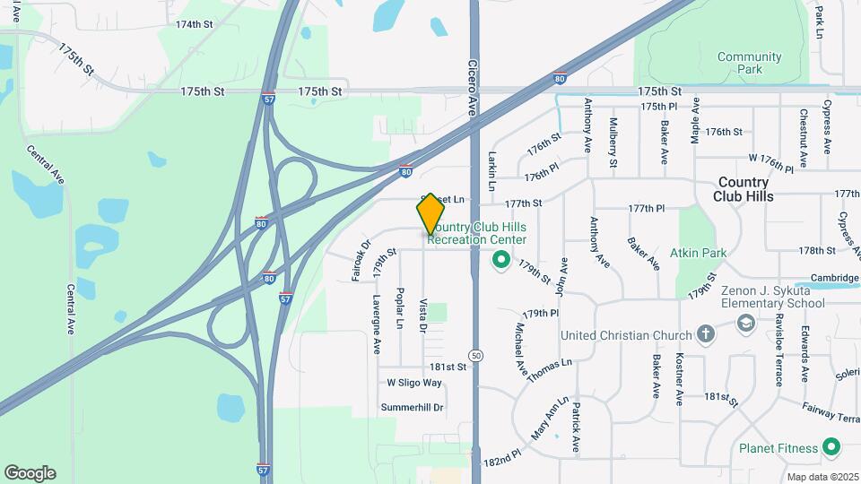 17892 Park View Ln Mapa y Detalles de la Ubicación
