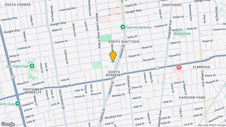 2840 Milvia St Map and Location Details