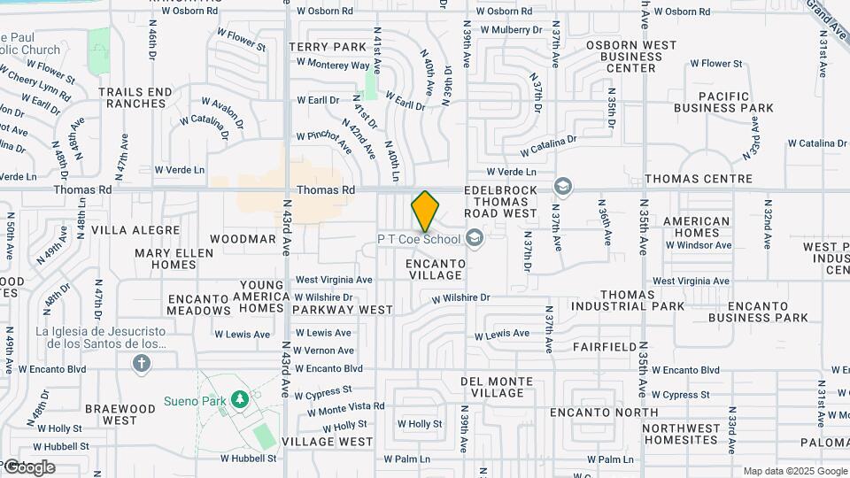 3945 W Windsor Ave Map and Location Details