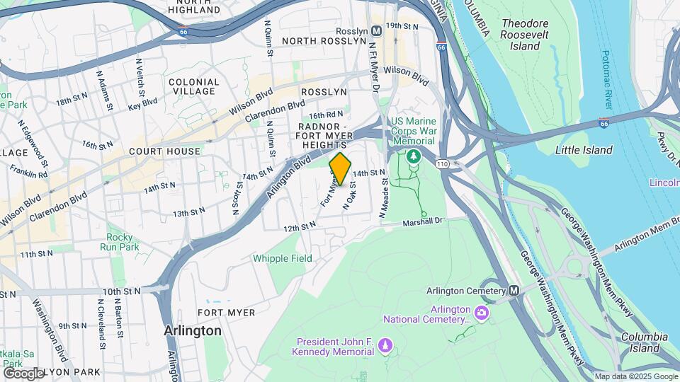 1301 Fort Myer Dr Map and Location Details