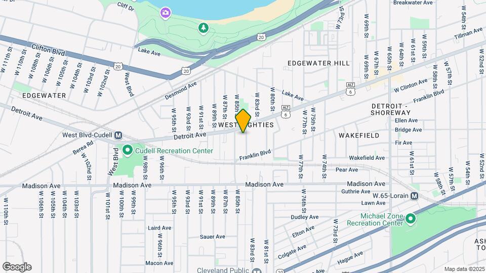 1422 W 84th St Map and Location Details