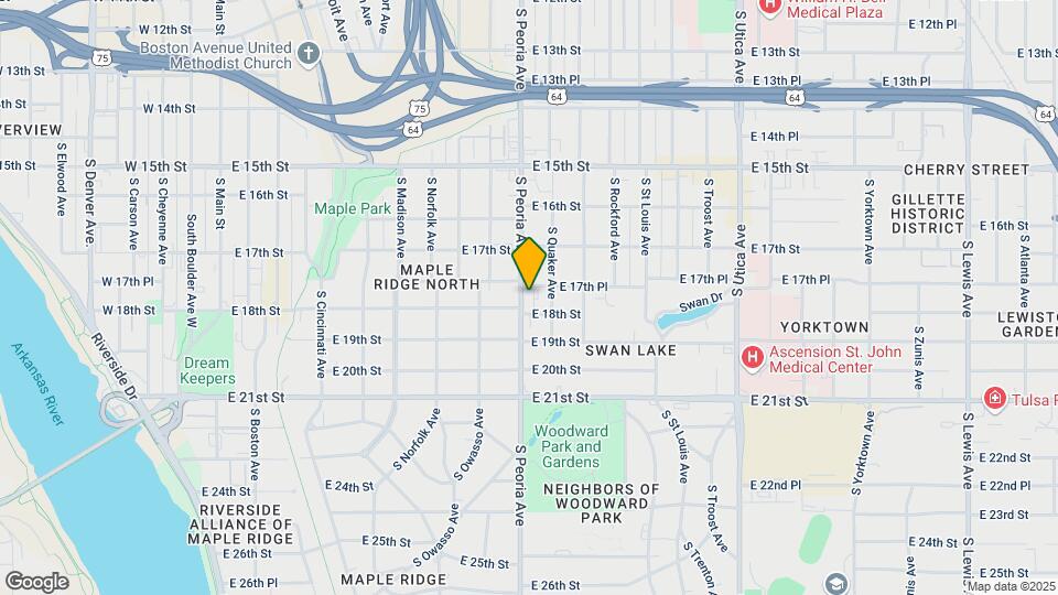 1735-1739 S Peoria Ave Map and Location Details