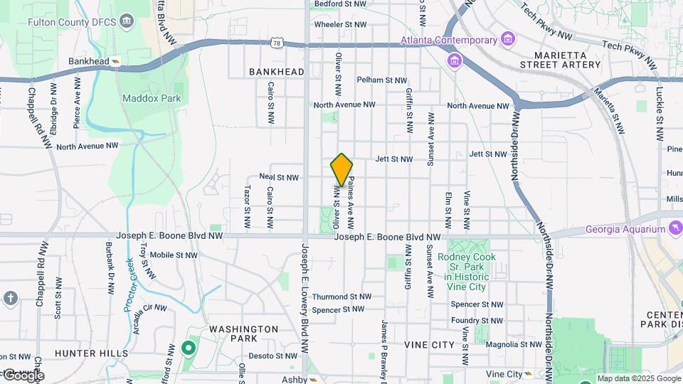 405 Oliver St NW Map and Location Details