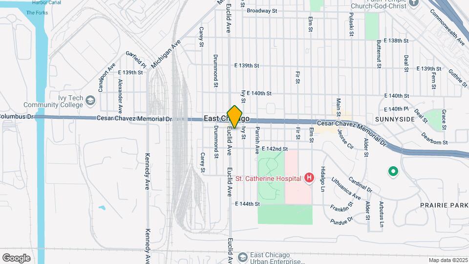 4117 Euclid Ave-Unit -First Floor (Apt A1 Front) Map and Location Details