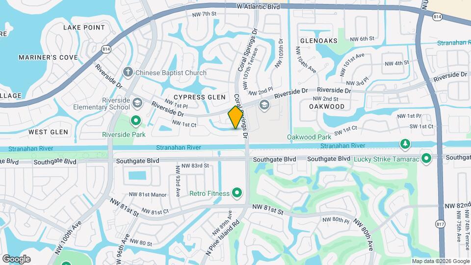 10885 SW 1st Ct Map and Location Details