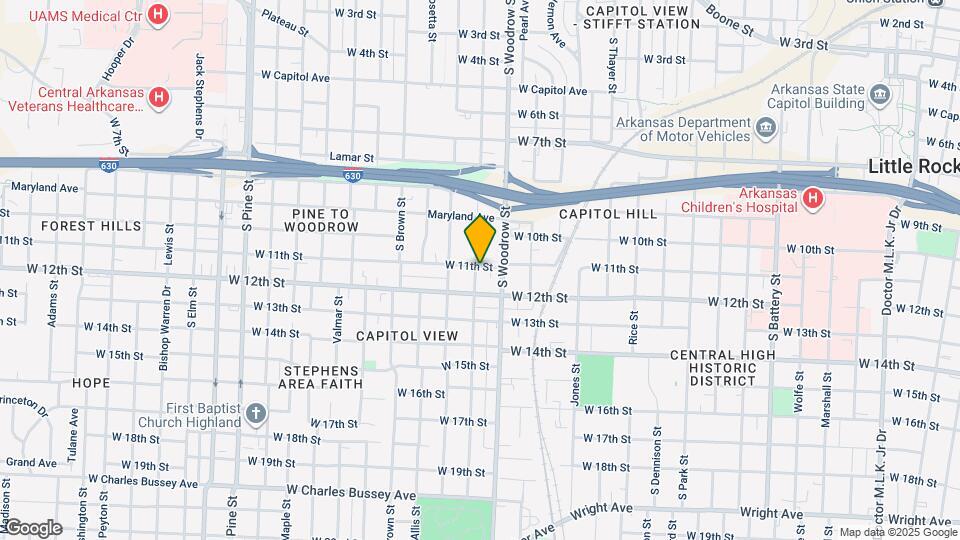 1101 S Booker St Map and Location Details