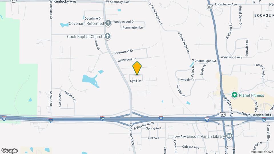 1106 Sybil Dr Map and Location Details