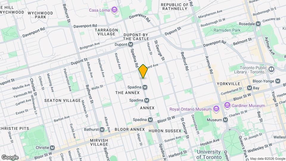 109 Spadina Rd Map and Location Details