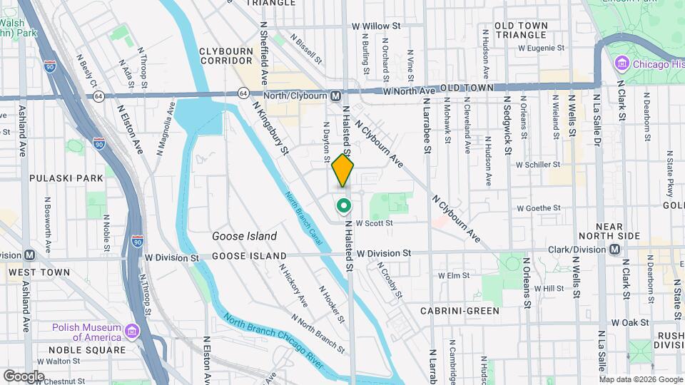 813 W Evergreen Ave Map and Location Details