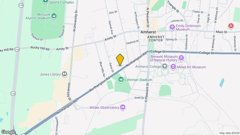 115 Northampton Rd Map and Location Details