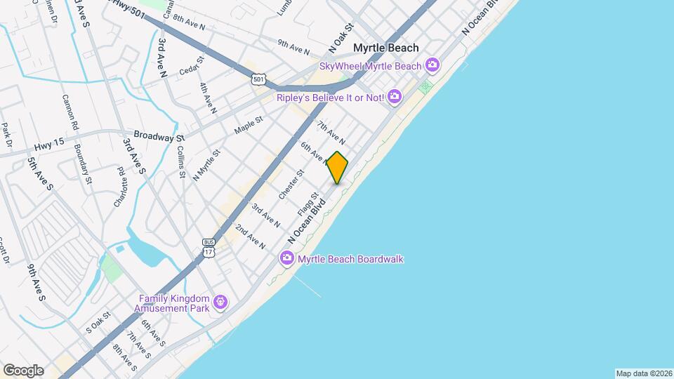 Bay View on the Boardwalk Map and Location Details