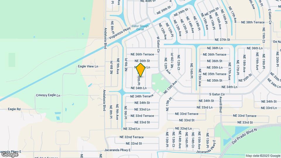 3449 NE 10th Pl Map and Location Details