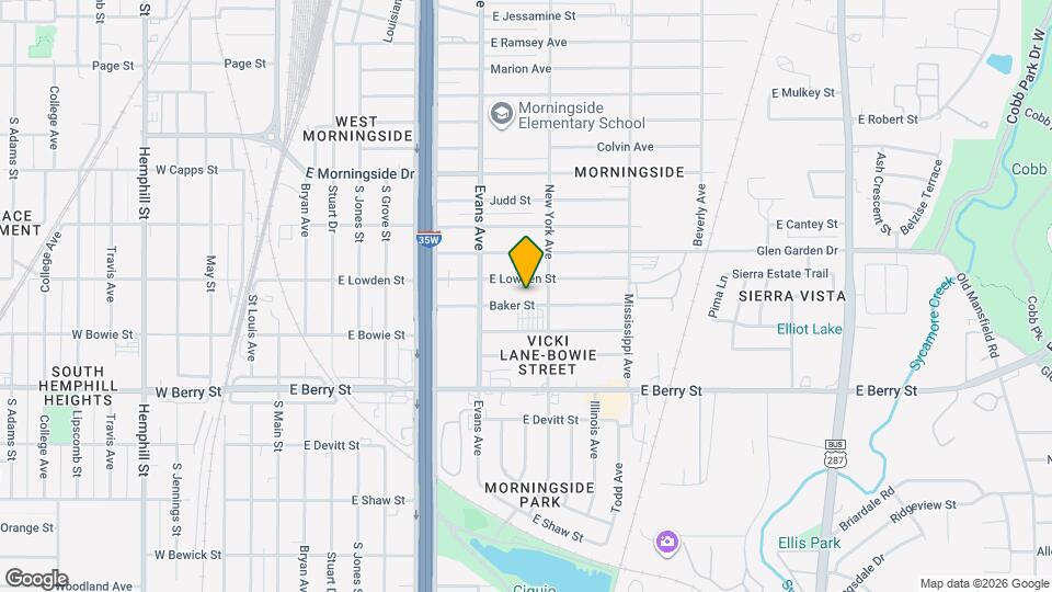 939 Baker St Mapa y Detalles de la Ubicación