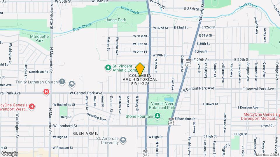328 W Columbia Ave Map and Location Details