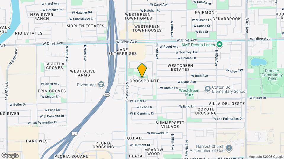 8984 W Diana Ave Map and Location Details