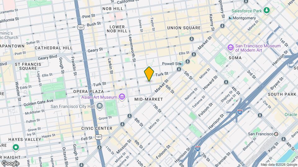 111 Jones Street Apartments Map and Location Details
