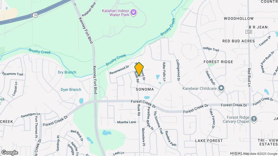 833 Rusk Rd Map and Location Details