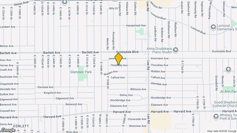 15804 Throckley Ave Mapa y Detalles de la Ubicación