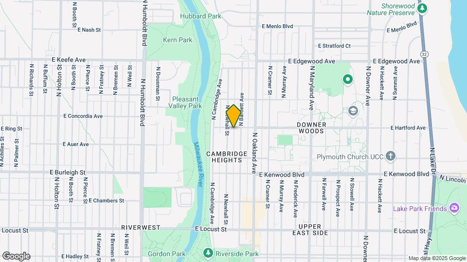 1613 E Hartford Ave Mapa y Detalles de la Ubicación
