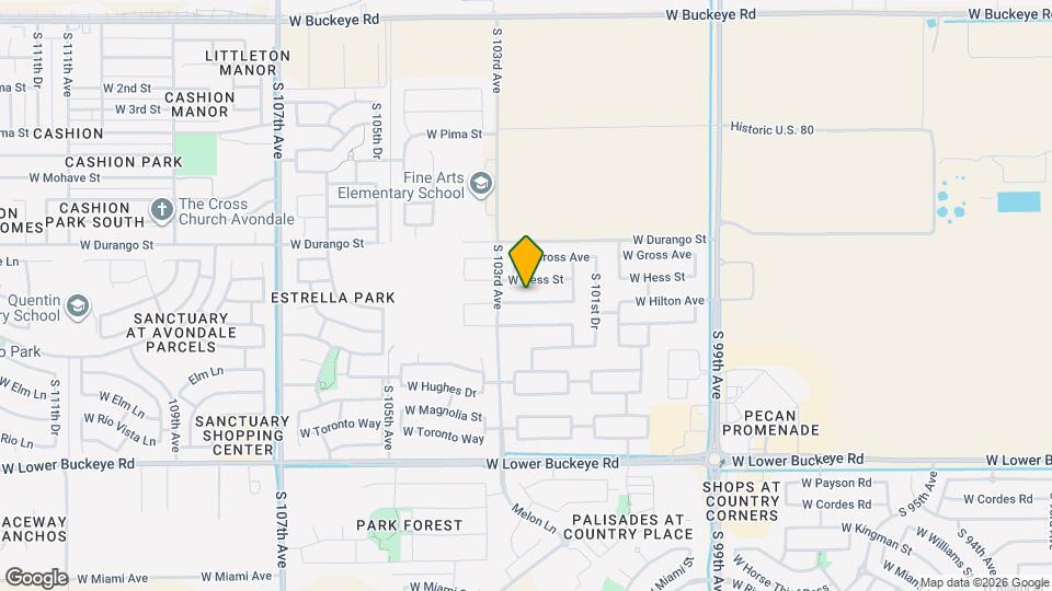 10236 W Hilton Ave Map and Location Details