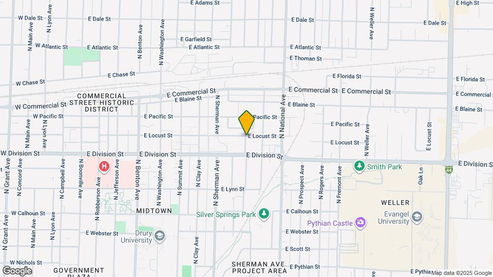1032 E Locust St Map and Location Details