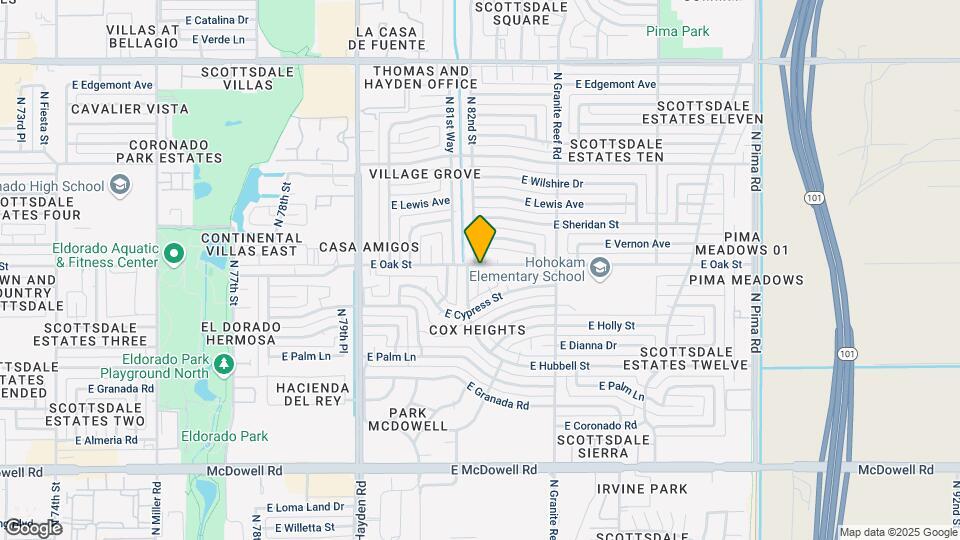 8231 E Oak St Map and Location Details