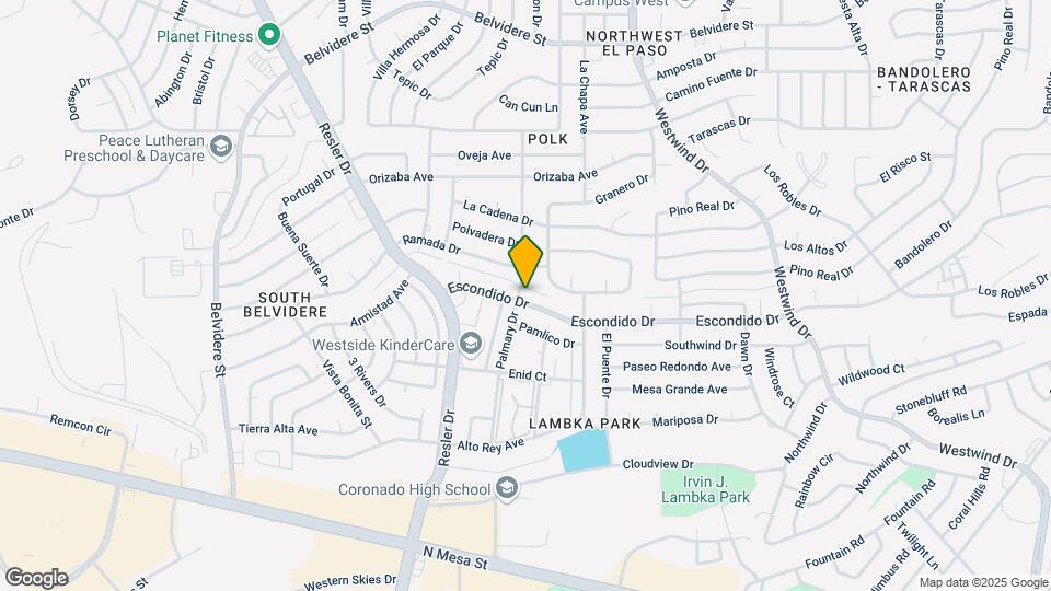 6932 Escondido Dr Map and Location Details