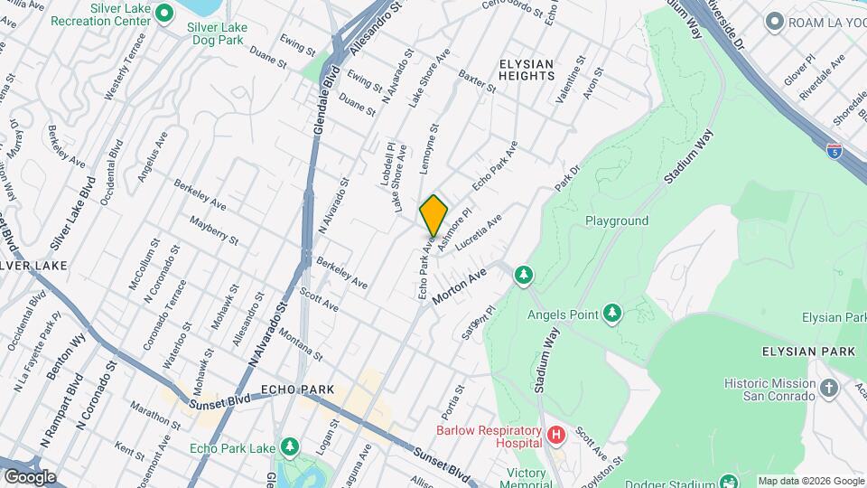 1712 1/2 Echo Park Ave Map and Location Details