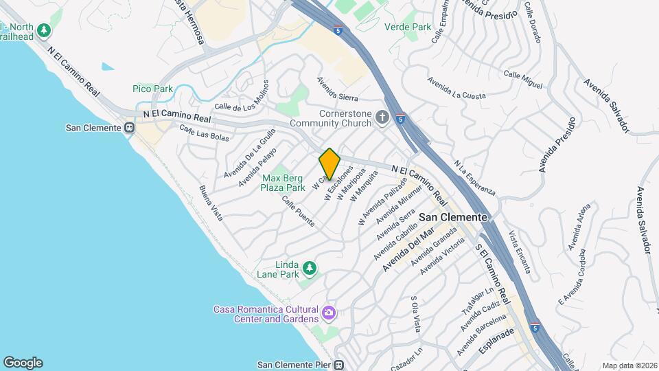 128 W Escalones Map and Location Details