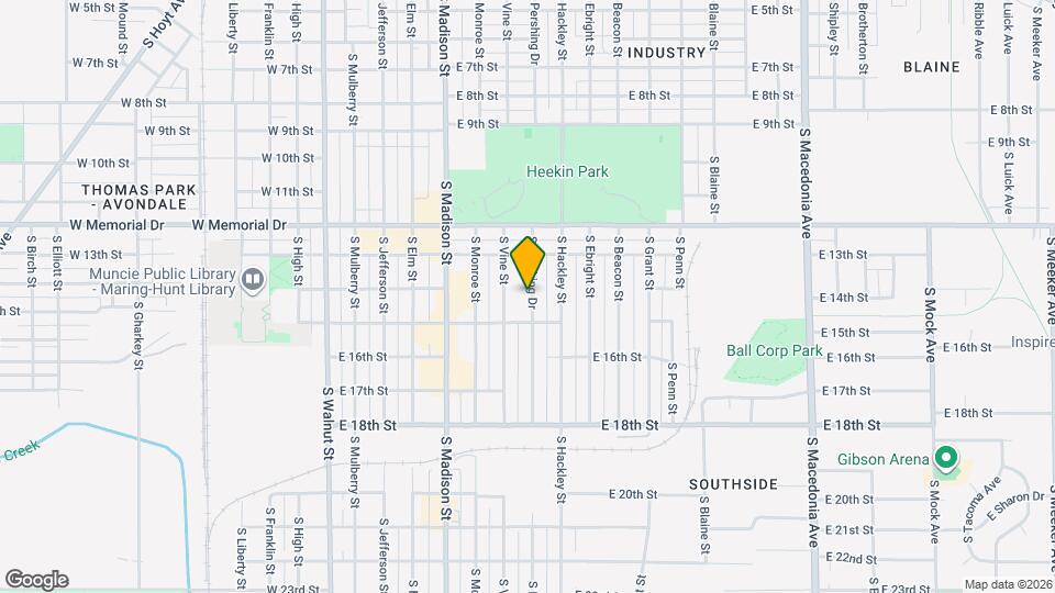 2101 S Pershing Dr Map and Location Details