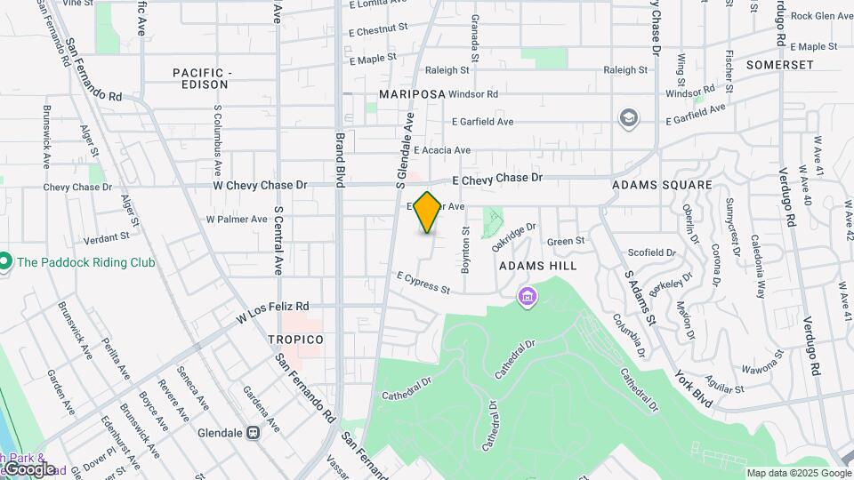 1241 Mariposa St, Unit 201 Mapa y Detalles de la Ubicación