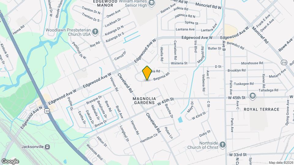 2820 Begonia Rd Mapa y Detalles de la Ubicación