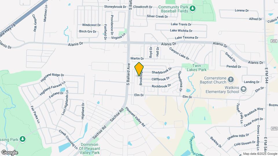 1812 Brookridge Dr Map and Location Details
