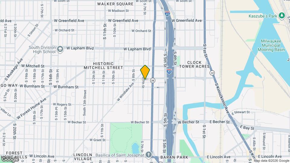 1812 S 7th St Map and Location Details