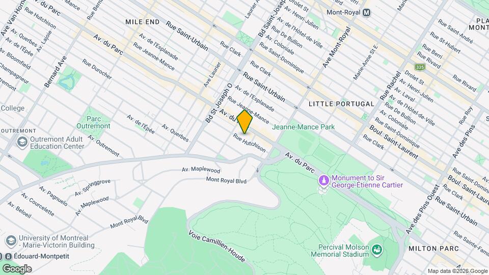 4617 Hutchison Rue Map and Location Details