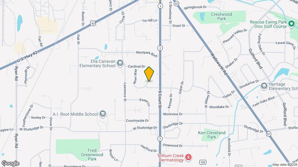 263 Cardinal Dr Map and Location Details