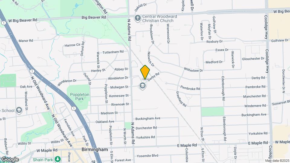 1245 Derby Rd Map and Location Details