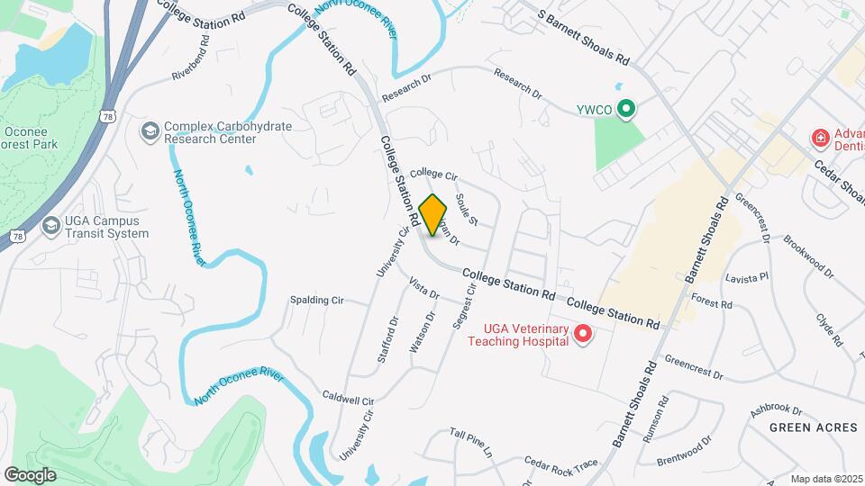 1037 College Station Rd Map and Location Details