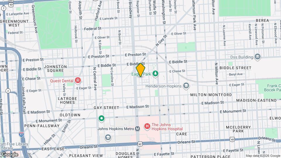 1022 McDonogh St Map and Location Details