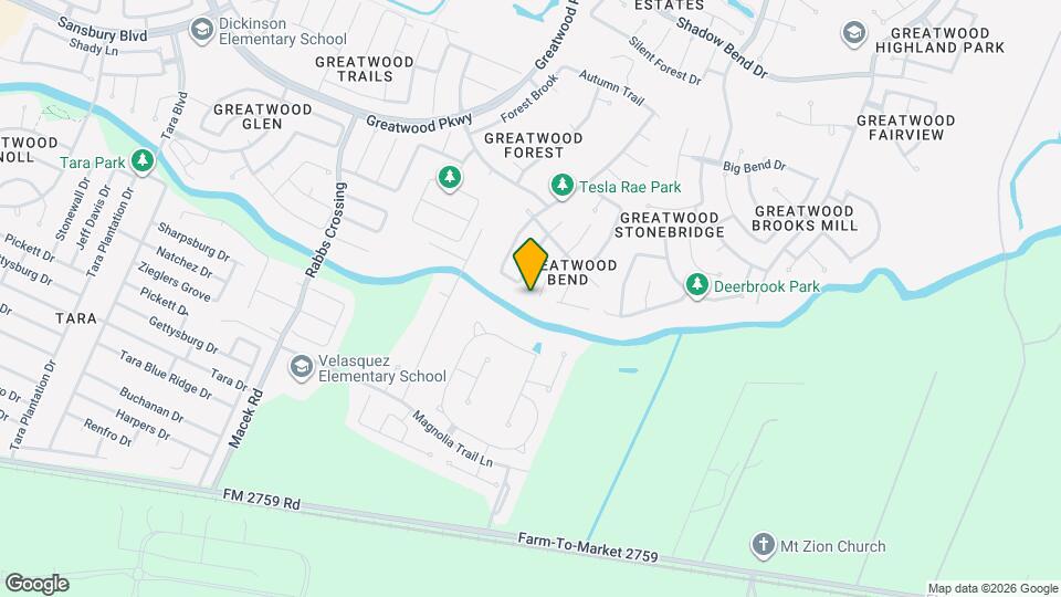 1107 Magnolia Woods Ct Map and Location Details