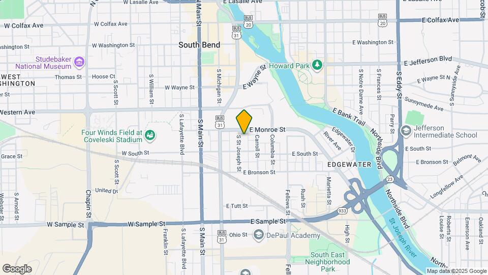 510 S St Joseph St Map and Location Details