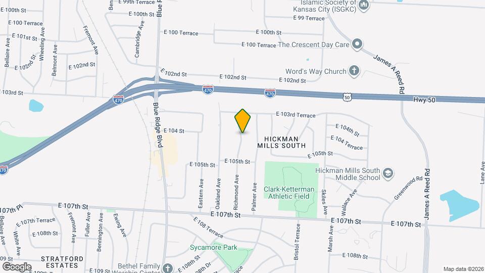 10401 Richmond Ave Map and Location Details