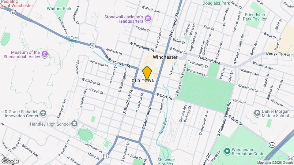 104 S Loudoun St, Unit 2 Map and Location Details