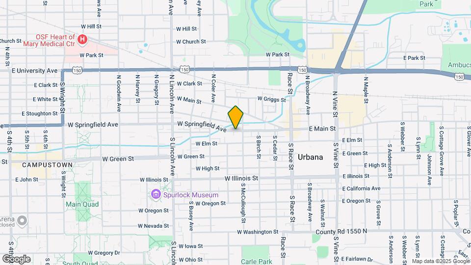 505 W Springfield Ave Mapa y Detalles de la Ubicación