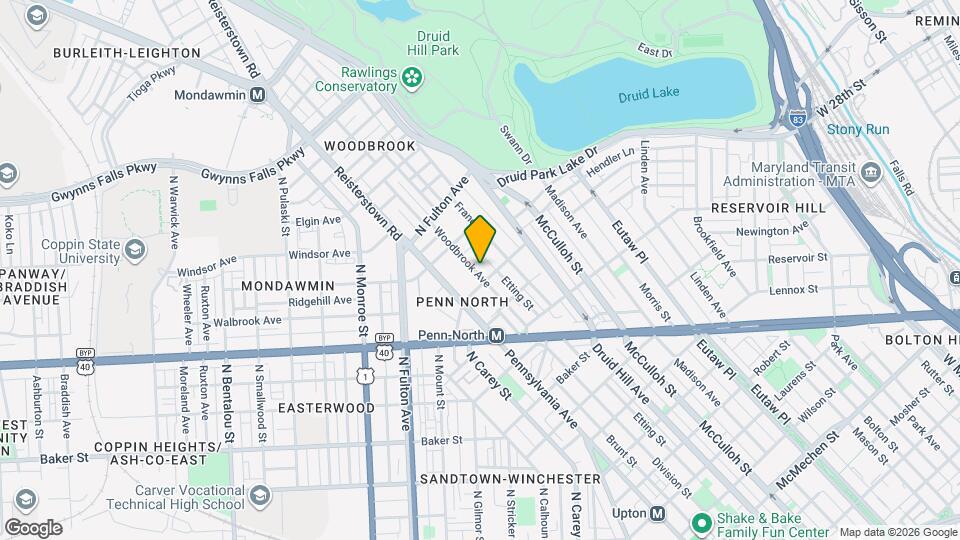 2505 Woodbrook Ave Mapa y Detalles de la Ubicación