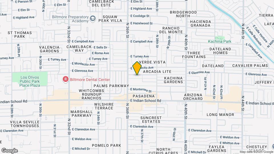 3629 E Glenrosa Ave, Unit 3 Map and Location Details
